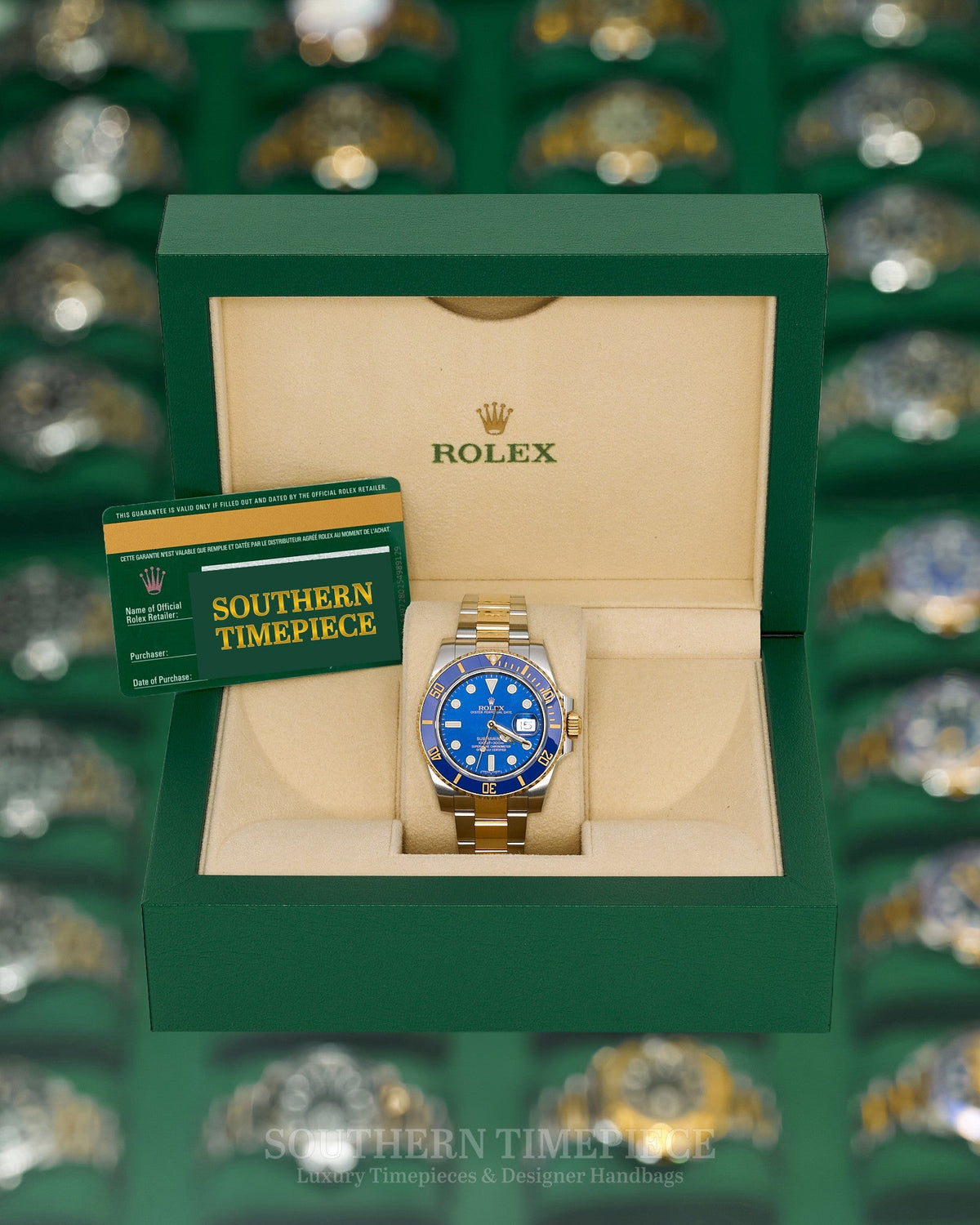 40mm Rolex Submariner Date "Bluesy" in 18kt Yellow Gold & Oystersteel (Ref: 116613LB)(Year: 2017)(Box & Papers) (Y969500)