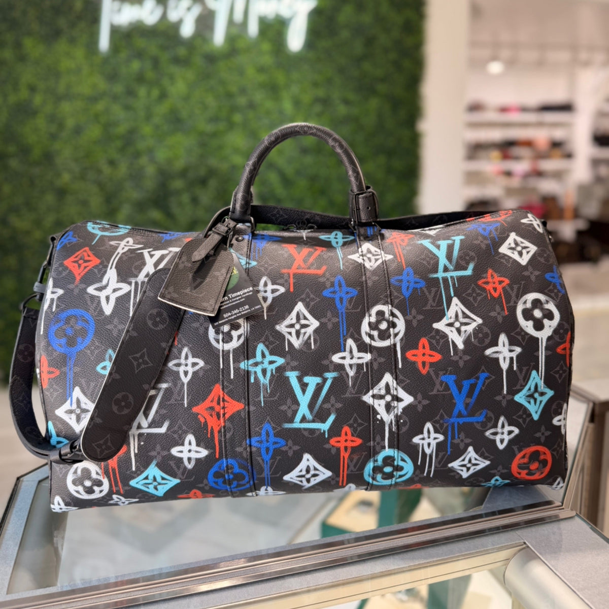 Louis Vuitton Keepall 50 - Monogram Eclipse Graffiti Canvas