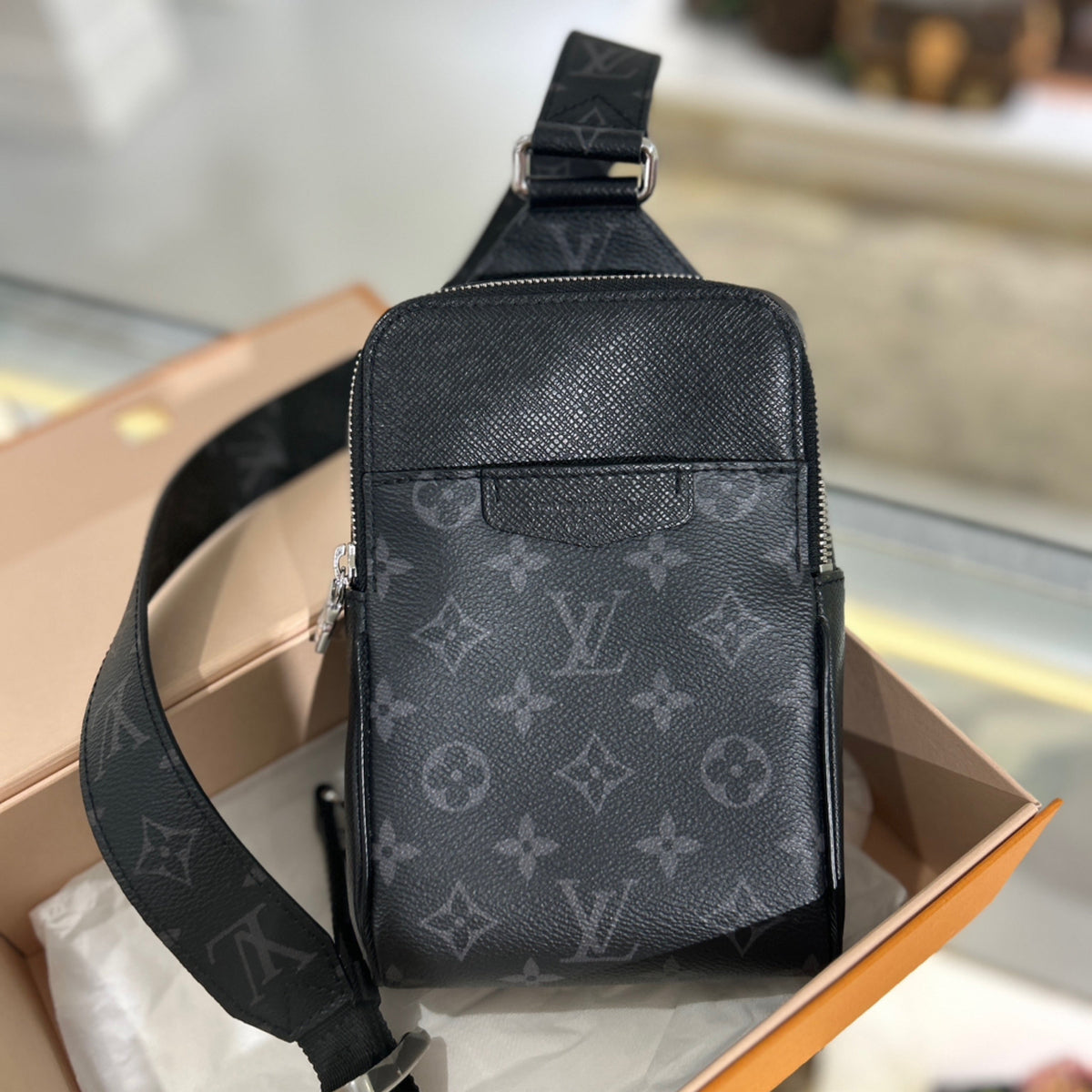 Louis Vuitton Outdoor Slingbag - Monogram Eclipse Canvas & Taigarama Leather