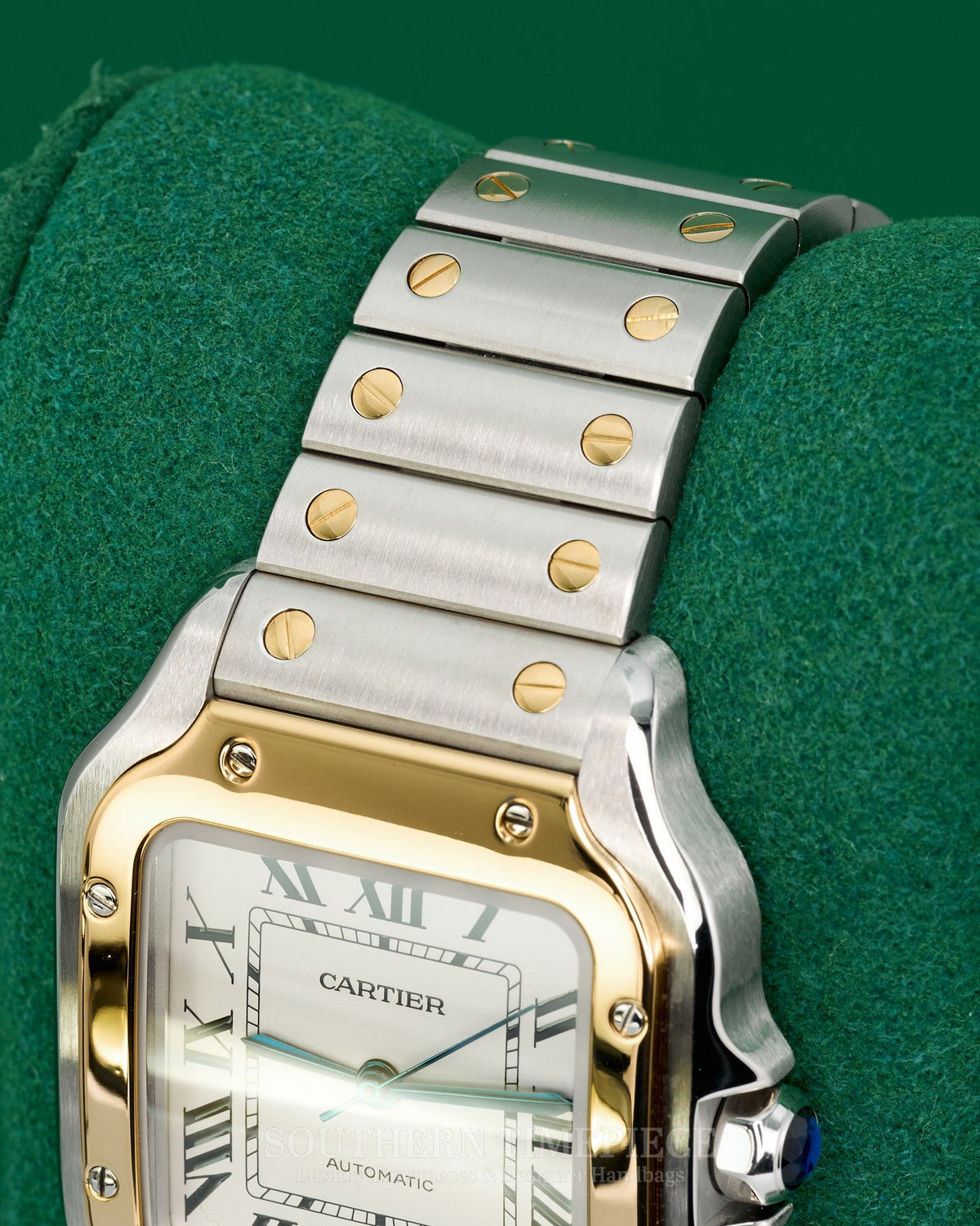 35mm Cartier Santos Medium in 18kt Yellow Gold and Stainless Steel (Ref: W2SA0016)(Year: 2021)(Box & Papers)