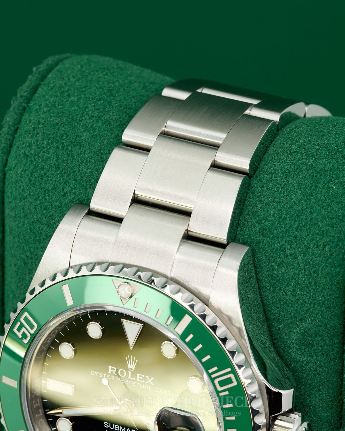 41mm Rolex Submariner Date "Starbucks" MKI with Anniversary Green Bezel (Ref: 126610LV)(Year: 2023)(Box & Papers)