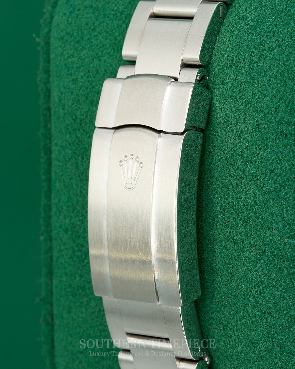 34mm Rolex Date "Domino's Pizza" with Silver Arabic Dial in Stainless Steel on Oyster (Ref: 115200)(Year: 2012)(Box & Papers)