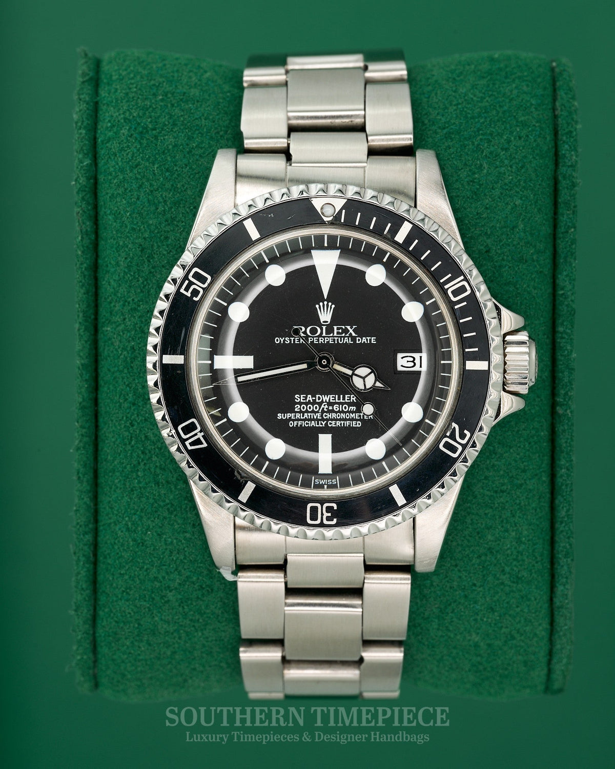 40mm Vintage Rolex Sea-Dweller "Great White" in Stainless Steel on Oyster (Ref: 1665)(Year: 1976)(Watch Only)