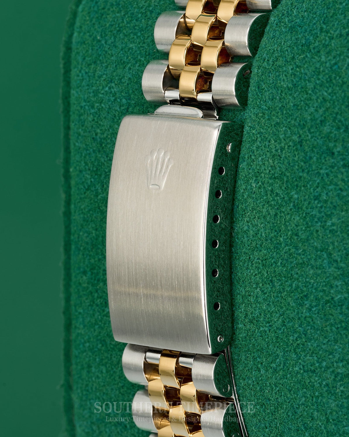 36mm Rolex Datejust with Custom Blue Anniversary Diamond Dial in 18kt Yellow Gold and Stainless Steel on Jubilee (Ref: 16233)(Year: 1991)