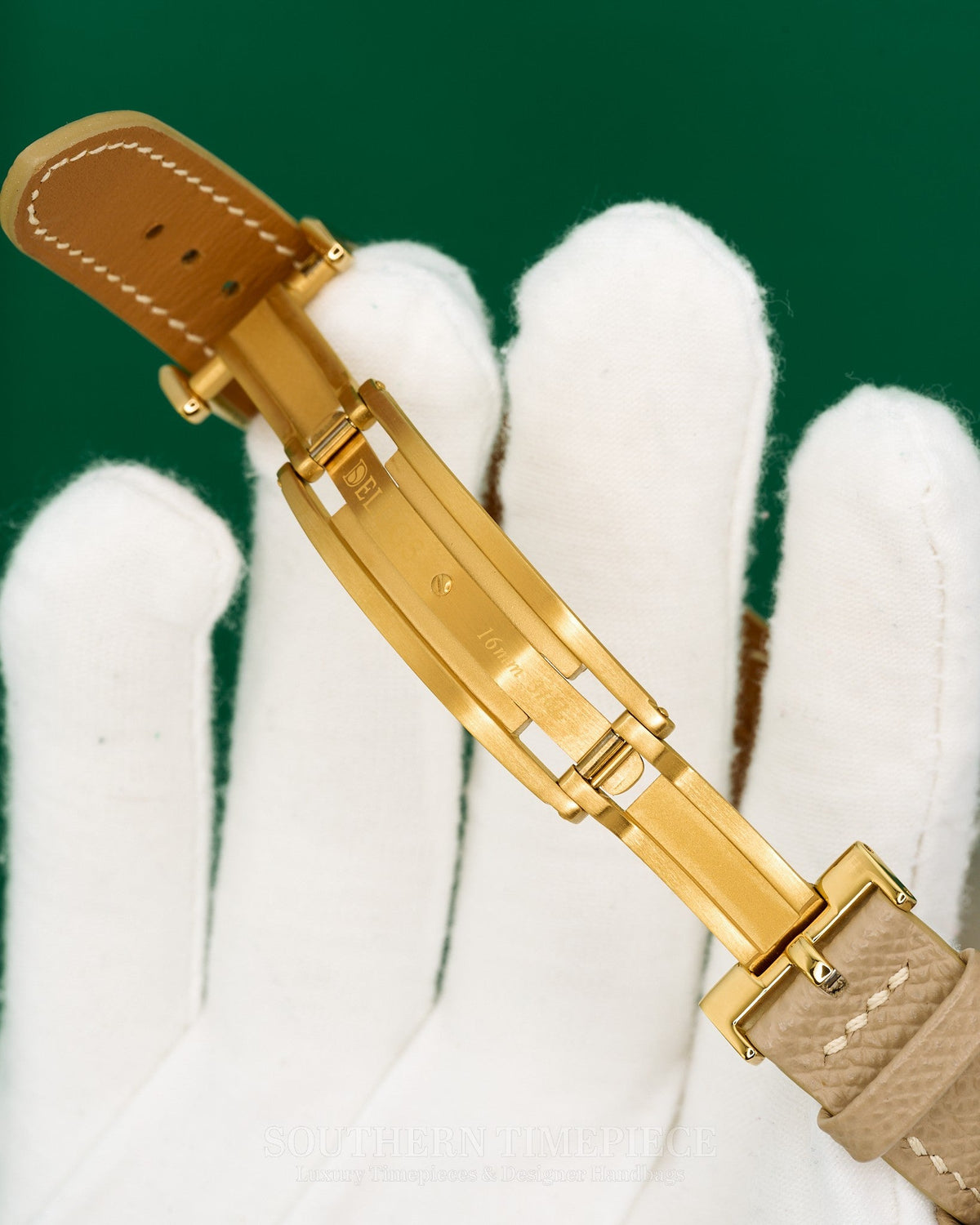 34mm Rolex Air-King Precision with a Custom Tiffany Blue Dial in Stainless Steel on Tan Leather (Ref: 5500)(Year: 1989)